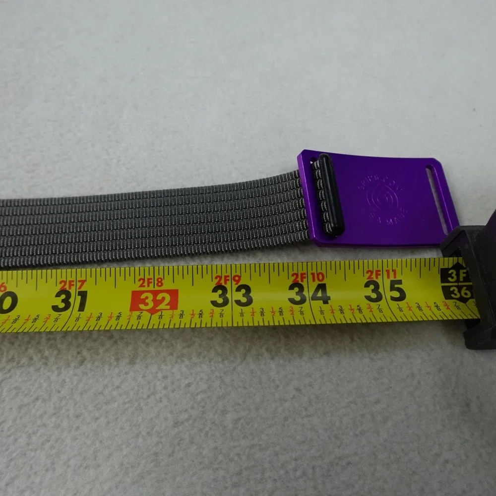 Grip6 Webbed Belt Tactical Nylon Gray 1.5